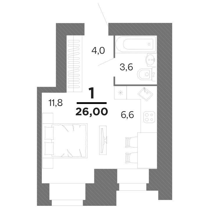 ЖК &laquo;Бирюзова Парк&raquo;, корпус 2, №270