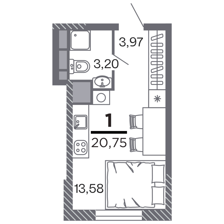 Жилой дом «Кипарис», №20