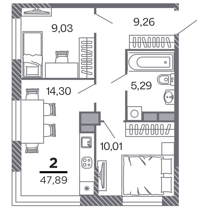 Жилой дом «Кипарис», №6