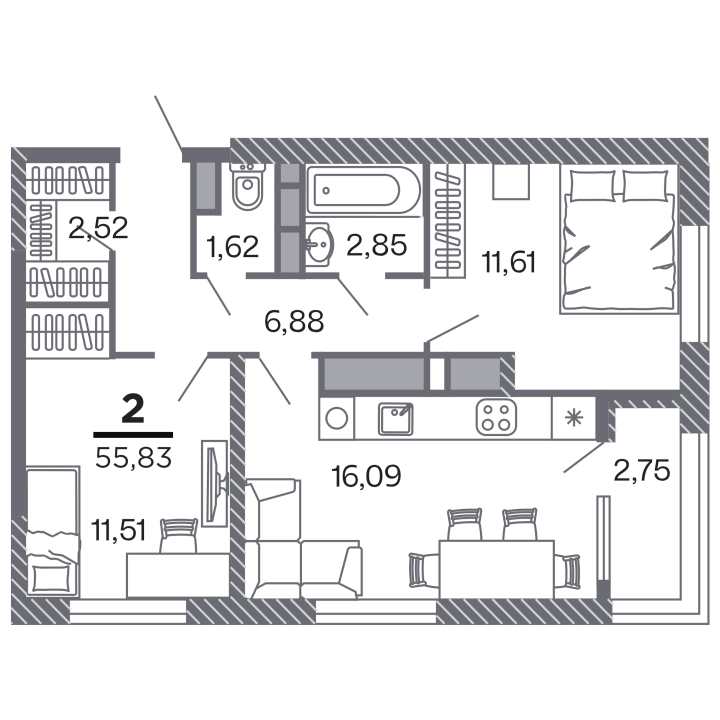 Жилой дом «Кипарис», №322