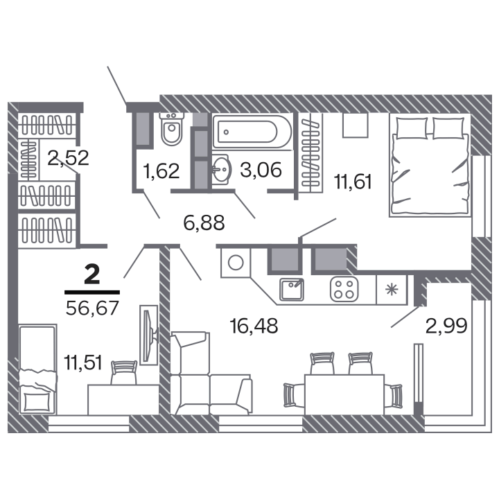 Жилой дом «Кипарис», №168