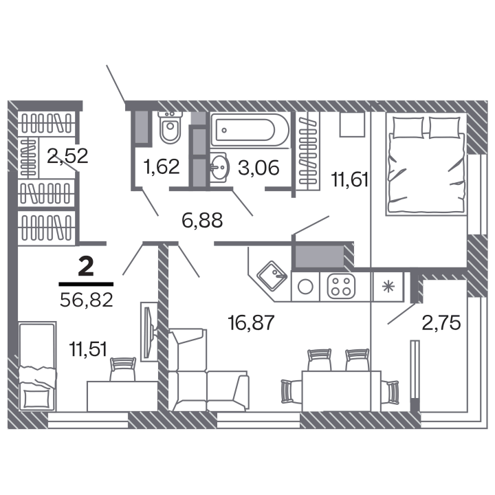 Жилой дом «Кипарис», №1